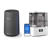 Philips 800i Serie Kompakt-Luftreiniger, 49m2, HEPA- und Aktivkohlefilter & LEVOIT 6L Luftbefeuchter Top-Fill Humidifier Wlan 28dB mit APP & Alexa Steuerung