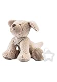 Sterntaler Spieluhr M Hund Lucky - Kuscheltier waschbar mit herausnehmbarer Spieluhr, Sandmann Lieber Sandmann - Einschlafhilfe, wirkt beruhigend zuhause & unterwegs, graubeige