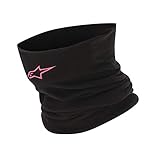 Alpinestars Neck Warmer Baselayer, Winter Halsschlauch für Damen, Halswärmer, Gamaschenmaske, Winddichte, Nackenwärmer Für Motorradfahrren Radfahren Laufen Skifahren, Schwarz/Rosa, Einheitsgröße