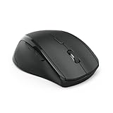 Hama Maus kabellos für Linkshänder ergonomisch (Linkshänder-Maus ohne Kabel, Wireless Funkmaus, USB Empfänger, vertikal, 800-1600 dpi, 3 Tasten inkl. Browser-Tasten, 2,4 GHz) schwarz