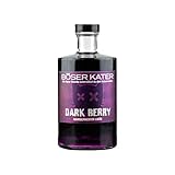 BÖSER KATER Dark Berry Likör | Aromatisch fruchtiger Beerenlikör mit Brombeere & Blaubeere | Für den puren Genuss, spannende Cocktails oder Spritz Aperitif | Besondere Geschenkidee | 0,5l 20% Vol.