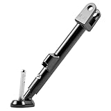 Verstellbarer Ständer für Motorrad, Aluminiumlegierung, Seitenstütze, Standfuß, passend für Daytona 660 Daytona660 2024, Schwarz