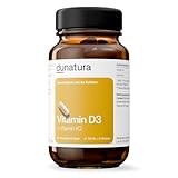 Vitamin D3 + K2 Kapseln – hochdosiert 1000 IE D3 + 200 µg K2VITAL MK7 99,99% – optimales D3 / K2 Verhältnis - hochdosiert - vegan - 56 Kapseln
