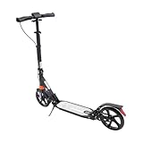 Cityroller Kick Scooter Faltbarer Scooters mit Handbremse Schwarz Motorroller für Erwachsene Verstellbares Design Tragbarer Faltbarer Scooter for Beim Pendeln und Beim Spielen Verwendet Werden