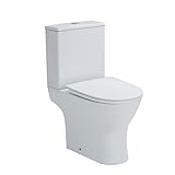 VEREG VEROSAN+ Stand-WC Kombination Paros, spülrandlos, Abgang waagerecht, inkl. WC-Sitz