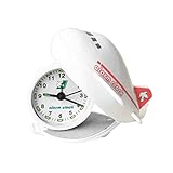 SOLUSTRE Kreativer Faltbarer Flugzeugwecker Rot Kompakter Schlafzimmertimer Leiser Wecker mit Dekorativem Design für Zuhause Langlebiges Material Geschenkidee für Familie und Freunde