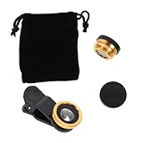 VILLCASE 2Sätze Fischaugenkamera für Smartphones Multifunktionale Clip mit Weitwinkel Makro Funktion für Kreative Fotografie Selbstporträts