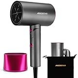Aigostar - 2100W Reisehaartrockner, Reise haartrockner, Fohn, Fön, Klappgriff, 3 Temperaturen / 2 Geschwindigkeiten, Überhitzungsschutz, Grau