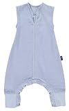 Alvi Schlafsack mit Füßen Babyschlafsack Neugeborene | Schlafsack mit Beinen | Sommerschlafsack, Babyschlafsack 100% Baumwolle TOG 0,5 | Kindeschlafsack mit Füße| Waschbar bei 60°C,