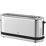 WMF Küchenminis Toaster Langschlitz mit Brötchenaufsatz, 2 Scheiben, XXL, Bagel-Funktion, Langschlitztoaster mit 7 Bräunungsstufen, 900W, Toaster edelstahl matt