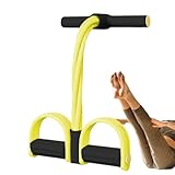 Fitnessbänder Pedal - 4-Röhren Fußpedal Spannseil mit Griffen | Elastische Zugbänder Trainingsgerät für Handgelenk Arm Bein Core Training