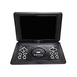 KIXZSAZ Mini DVD Player, 1 Zoll Bildschirmgröße, unterstützt U Disk, MMC Karte, unterstützt Spiele und FM Radio, tragbarer DVD Player mit Bildschirm, ABS