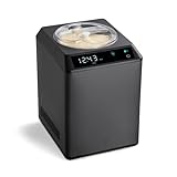SPRINGLANE Eismaschine & Joghurtbereiter Erika 2,5 L mit selbstkühlendem Kompressor 250 W, Eiscrememaschine aus Edelstahl mit Kühl- und Heizfunktion, inkl. Rezeptheft