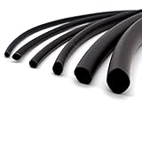 Makashop24 - Schrumpfschlauch 4:1 mit Kleber schwarz Ø 4,0 bis 52,0 mm Auswahl: 25 cm bis 10 Meter (Ø 4,0 mm, 2 Meter)