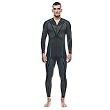 Dainese Herren Dry Suit Baselayer-Set, Schwarz/Blau, L