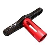 kowaku 17 mm RC-Radmutternschlüssel, Sechskantmuttern-Installationswerkzeug, tragbarer RC-Autoreifenschlüssel aus Metall für 1/8 Modell-Spielzeugautos und