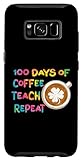 Hülle für Galaxy S8 100 Tage Schule für Lehrer und Schüler, die Kaffee lieben