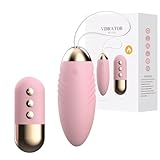 Qoosea Vibrator Liebeskugeln Bullet Vibratoren Sex, Wasserdicht G-Punkt Vibrationseier mit 10 Einstellbaren Vibrationsmodi Adult Sex Toys Vibro Ei, Erotik Sexspielzeug für Paare Frauen, Rosa