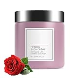 GNHG Straffende Körpercreme Für Frauen,Feuchtigkeitscreme Mit,Anti-Aging Body Lotion Für Beine,Arme & Bauch,Feuchtigkeitsspendende Cellulite Creme (Rose)