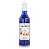 Monin Sirup Blue Curacao (1 x 1,0l) - für Cocktails und Desserts - intensives Aroma - exotische Drinks