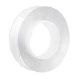 Wbaioluy Transparentes Band Multifunktionales Klebeband 1 mm dicker 300 cm Stoff einseitig Traaceless Waschablenbares Gell Grip Aufkleber 30mm Waschantrieb
