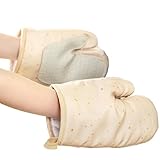 Xijobido Backhandschuhe Für Küche,Hitzebeständige Handschuhe Backhandschuhe - 1 Paar rutschfeste Handschutzhandschuhe Zum Backen Grillen BBQ Camping Barbecue Kochen Mikrowelle Herd