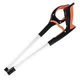 2 Stück Handwerkzeuge, tragbar, zusammenklappbar, Müllgreifer, faltbar, Wurfgreifer, Picker, Greifer, Extender, multifunktionale Abholwerkzeuge(Orange)
