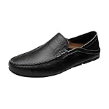 Lässige Fahrschuhe für Herren, Slipper, Leder, Loafer, bequem, Outdoor, Walking, Sneaker, Kleid, Boot, Walking, flache Schuhe, atmungsaktiv, bequem, schick, Loafer, Arbeit, Büro, intelligenter