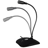 KLIM Talk USB - Standmikrofon PC und Mac - Kompatibel mit jedem Computer - Professionelles USB Mikrofon- High Definition Audio Microphone - Schwarz