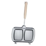 FUNOMOCYA Brotbackplatte Sandwich-Pfanne Campingkochen Bindestrich doppelseitige Bratpfanne opiekacz do kanapek sanwichmacker Pfannkuchenmacher Frühstücks-Sandwich-Maker Aluminiumlegierung