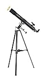 Bresser Refraktor Teleskop Taurus NG 90/900 mit Smartphone Kamera Adapter und hochwertigem Objektiv-Sonnenfilter, inklusive Stativ und umfangreichem Zubehör