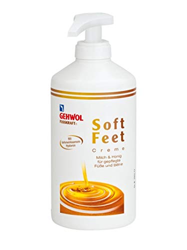 GEHWOL Fusskraft Soft Feet, Fußcreme mit Hyaluron, Urea, 500 ml mit Spender