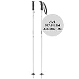 ATOMIC CLOUD Skistöcke - Weiß - Länge 120 cm - Hochwertiger Aluminium-Skistock - Ergonomischer Griff für mehr Grip - Stock mit 60 mm Pistenteller - Einsteiger-Stöcke