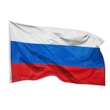 Aricona Russland Flagge 90x150cm - wetterbeständige Fahne mit Messingösen, 100% Polyester, robuste Doppelnaht & in lebendigen Farben - ideal für Flaggen-Liebhaber & Freunde