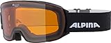 ALPINA NAKISKA - Beschlagfreie, Extrem Robuste & Bruchsichere OTG Skibrille Mit 100% UV-Schutz Für Erwachsene, black matt, One Size