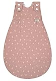 Alvi Baby Mäxchen Außensack Baumwolle Jersey Schlafsack Babyschlafsack Ganzjahresschlafsack Kinderschlafsack mitwachsen Design Pretty (68-74 cm)