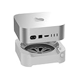 Mac Mini M4 Dock-Ständer, Organisation und Wärmeableitung, praktischer 2024 Mac Mini M4/M4 Pro Push-Button Boot Dock, Dockingstation mit Kühlung Belüftung und Power-Tasten-Zugang