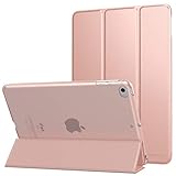 MoKo Schützhülle Kompatibel mit iPad Mini 5. Generation 7.9' 2019/iPad Mini 4 2015 - Auto Schlaf/Aufwach Intelligente Hülle mit Translucent Rückseite Standfunktion Cover - Rose Gold