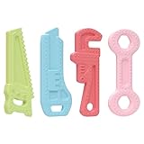 Zahnungshilfe Baby Beißring Spielzeug 4 Stück Simulation Tools Beißring Spielzeug Mit Einfach Zu Haltenden Griffen Beruhigendes Baby-zahnspielzeug Für Babys Ab 3 Monaten