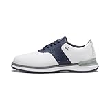 PUMA Herren Avant Golf Shoe, White-Deep Navy-Speed Blue, 43 EU