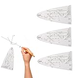 3 Stück Parabelschablone Mathe,Normalparabel Schablone,Kurvenschablone,Parabel Schablone,Schablone Einheitsparabel,Parabel Lineal Für Studenten,Büro,Designer,Malerei,Sinus,Kosinus,Tangens