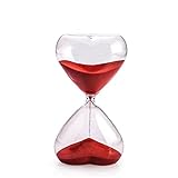 Sanduhr 'Red' aus Glas, 30 Minuten