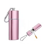 LongHoneySong Taschenaschenbecher für Unterwegs Reiseaschenbecher Mini Tragbarer Aschenbecher für Unterwegs Geruchsdicht Mit Deckel Aschenbecher to Go Taschenaschenbecher Geruchsdicht (Roségold)