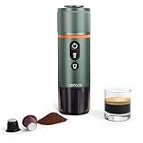 COTGCO Espressomaschine Tragbare Auto 12v: Tragbare Akku Kaffeemaschine für Camping Reise - 2,5 Minuten Schnelles Erhitzen - 8 Tassen Espresso für Eine Ladung