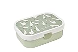 Mepal - Lunchbox Campus Little Dutch - Bento Lunchbox für Kinder - Brotdose mit Bento-Fach & Gabel - Meal Prep Box mit Clip-Verschluss - BPA-frei & Spülmaschinenfest - 750 ml - Little Goose