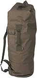 Mil-Tec US Seesack mit Doppelgurt PES (75 Liter) • Bundeswehr Rucksack mit 2 gepolsterten Schultergurten + Tragegriff • Military Reisetasche • Militär Ausrüstung • Outdoor Reisesack • Farbe: Oliv