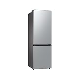 Samsung Kühl-Gefrier-Kombination, Kühlschrank mit Gefrierfach, 185 cm, 344 l Gesamtvolumen, 114 l Gefrierteil, AI Energy Mode, Edelstahl-Look, RL34C600CSA/EG