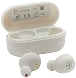 Yamaha TW-E3A Bluetooth-Kopfhörer – Kabellose In-Ear-Kopfhörer in Weiß – 6 Stunden Wiedergabezeit mit einer Ladung – Wasserdicht (IPX5 Zertifizierung) – Inkl. Ladecase