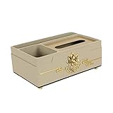 Feuchtes Toilettenpapier Box Tissue Box Holder Modern Multi-Grid Storage Tissue Box Cover Wohnzimmer Schlafzimmer Büro Desktop Tissue Aufbewahrungsbox Feuchttücher Box (Color : B)