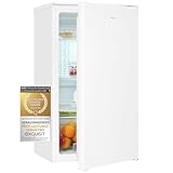 Exquisit Vollraumkühlschrank KS116-V-042E weiss | Nutzinhalt: 88 L | Glasablagen | 48 cm Breite | Ohne Gefrierfach